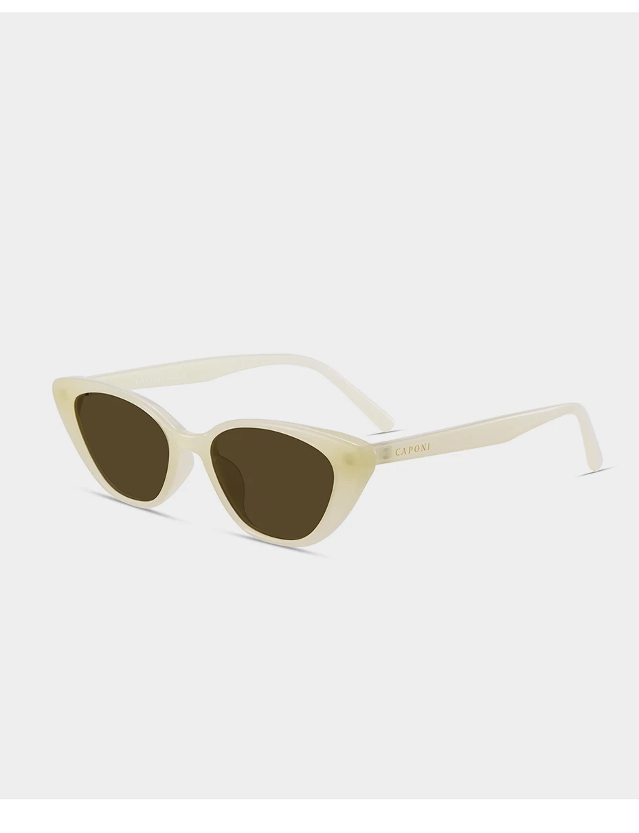 CAPONI Cat Eye Trend Frauen Sonnenbrille Schildpatt Polarisierte Anti-reflektierende Anti-glare Sonnenbrille Weibliche Modische CP2227 – Detail 21