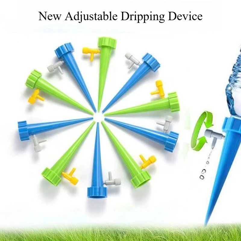 Automatic Drip Irrigation System Self Watering Spike for Flower Plants Greenhouse Garden Adjustable Auto Water Dripper Device