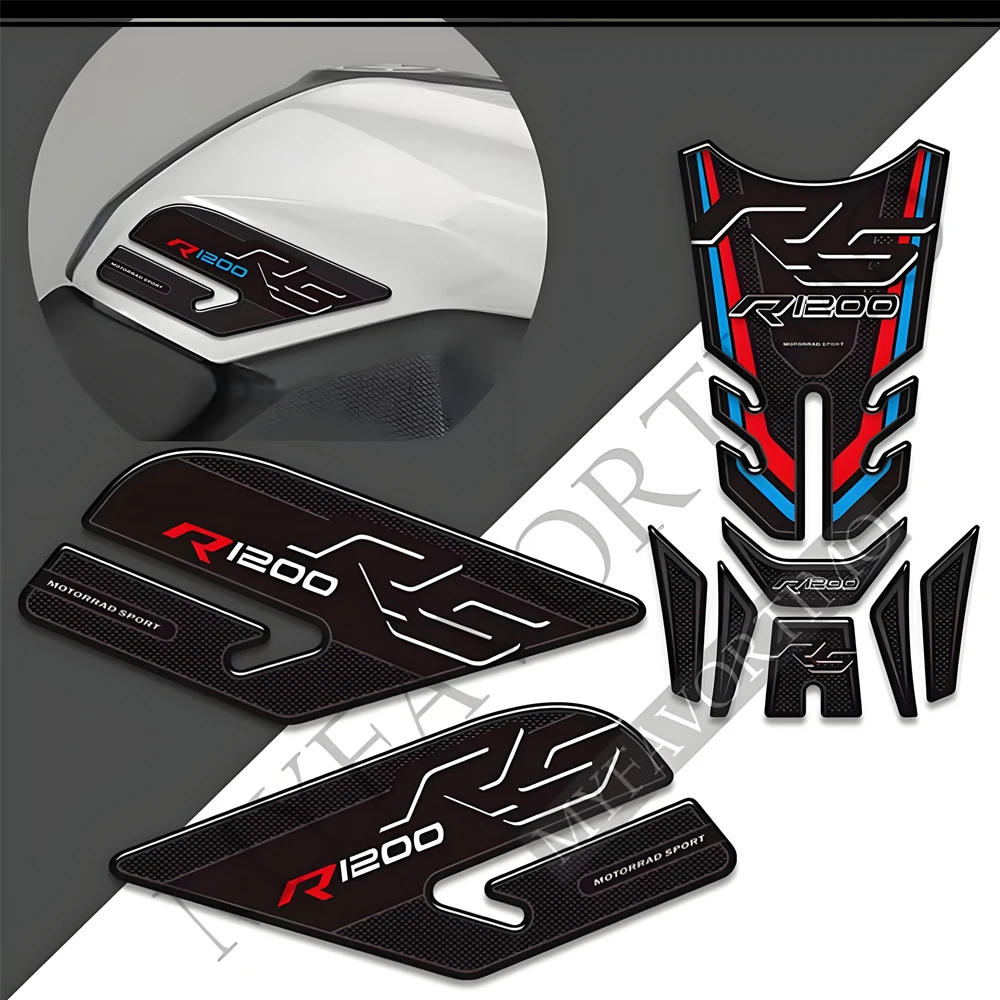 

3D наклейки на мотоцикл, наклейки для BMW R1200RS R 1200 RS R1200 RS, ручки бака, накладка, комплект газа, мазута, защита колена, рыбьей кости
