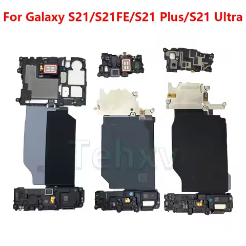 For Samsung Galaxy S21 Ultra Plus S21 FE Wireless Charging Induction Coil G990 G998 G996 NFC Module Loudspeaker Antenna Cover