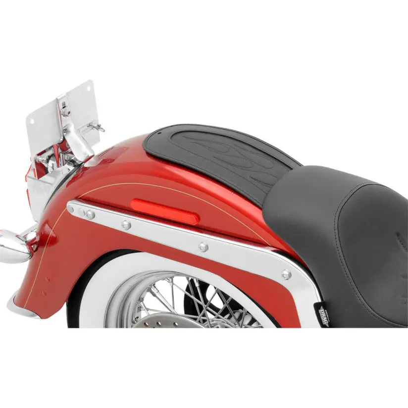 Pu Leather One Piece Pad Without Screws Felt-Backed To Protect Paint For Harley-Davidson Sportsters Xl 883 1200 2004-2016 Black