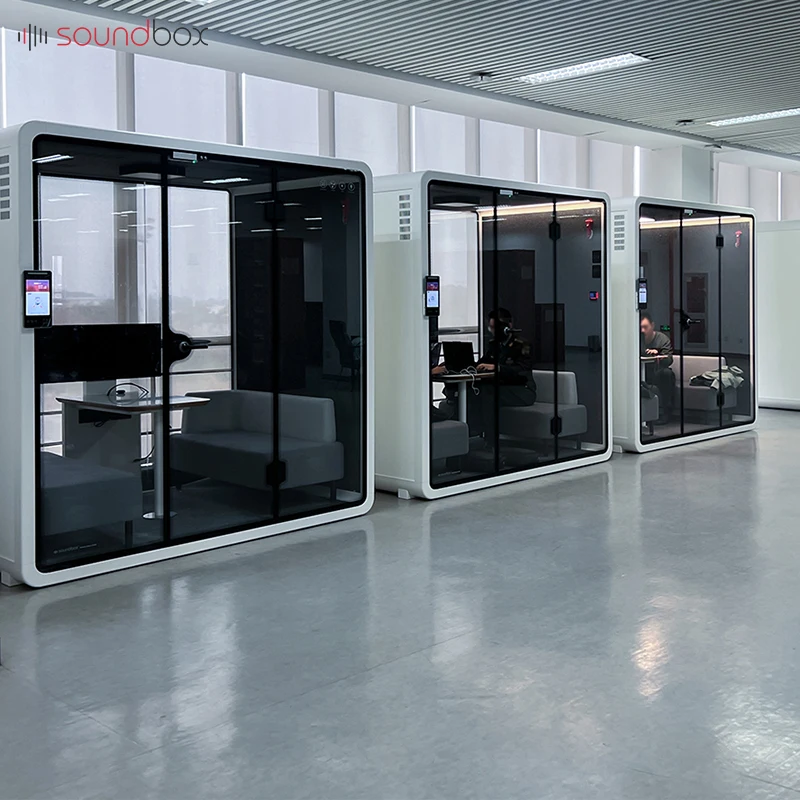 Soundbox Soundproofs Silent Public Meeting Office Phone Container Booth Telephone for Sale Office Pods