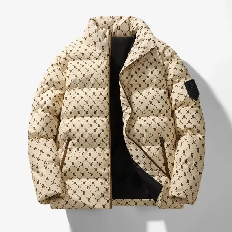 Winter Jacket Short Loose Simple Parkas Thicken Warm Fashion New Men Down Cotton Coat Outwear Lovers Leisure Overcoat