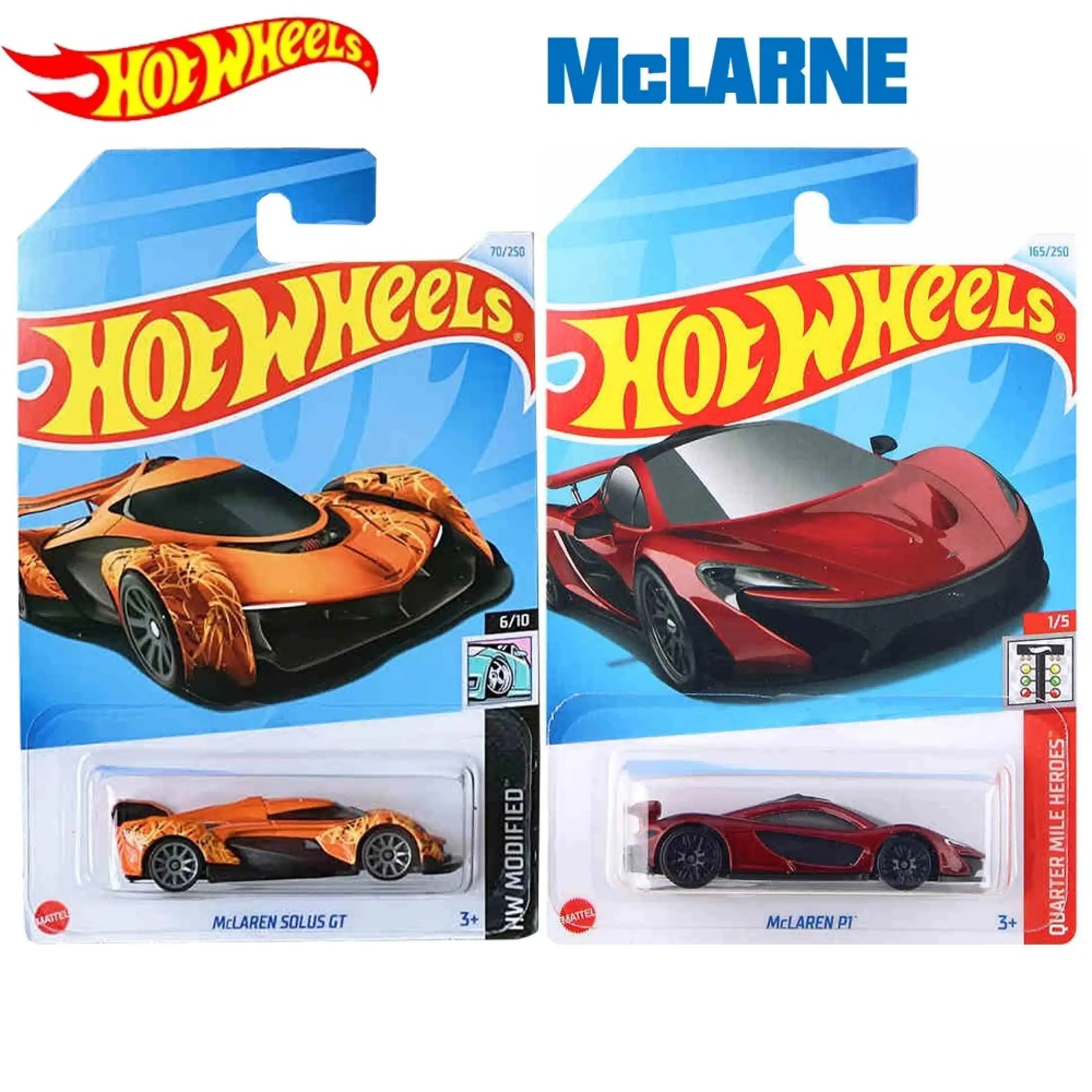 

2024 Hot Wheels Cars Mclaren P1 F1 Mclaren Solus Gt, литая под давлением модель автомобиля, коллекционные игрушки, подарок для мальчиков, Рождественский подарок