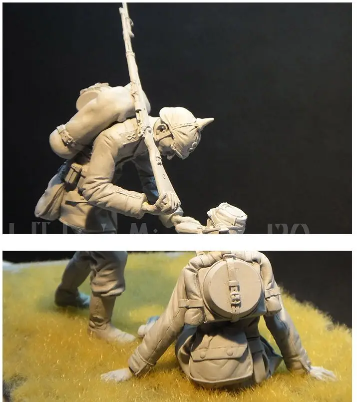 1/16 Resin Model Figure GK，WW1  German soldier ,    Unassembled and unpainted kit