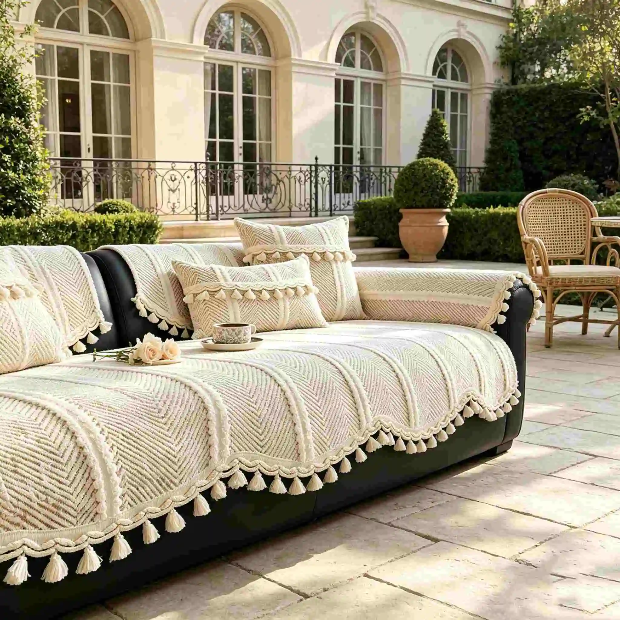 Cotton Linen Sofa Cushion for All Seasons Universal Non-slip Sofa Cover Cover New 2026 Backrest Cover Cloth Towel