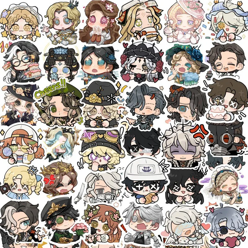 50PCs Identity V Stickers Game Character Cartoon Home Decoration Stickers Waterproof Stickers