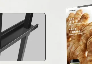 high-brightness LCD screen advertising double-sided window display 43 50 55  inches, suitable for retail store display