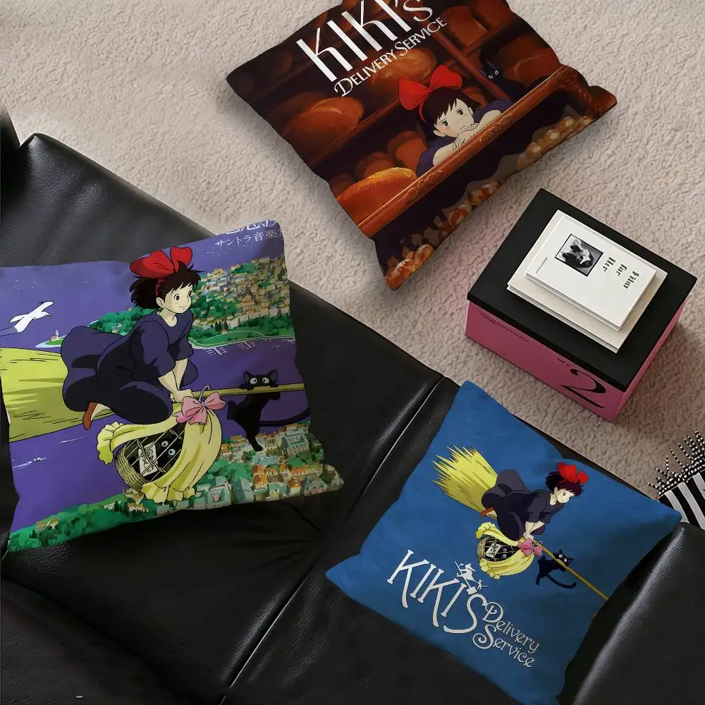 K-Kikis D-Delivery S-Service Movie Pillow Gifts Home Office Furnishings Bedroom Sofa Car Cushion Cover case 45x45cm