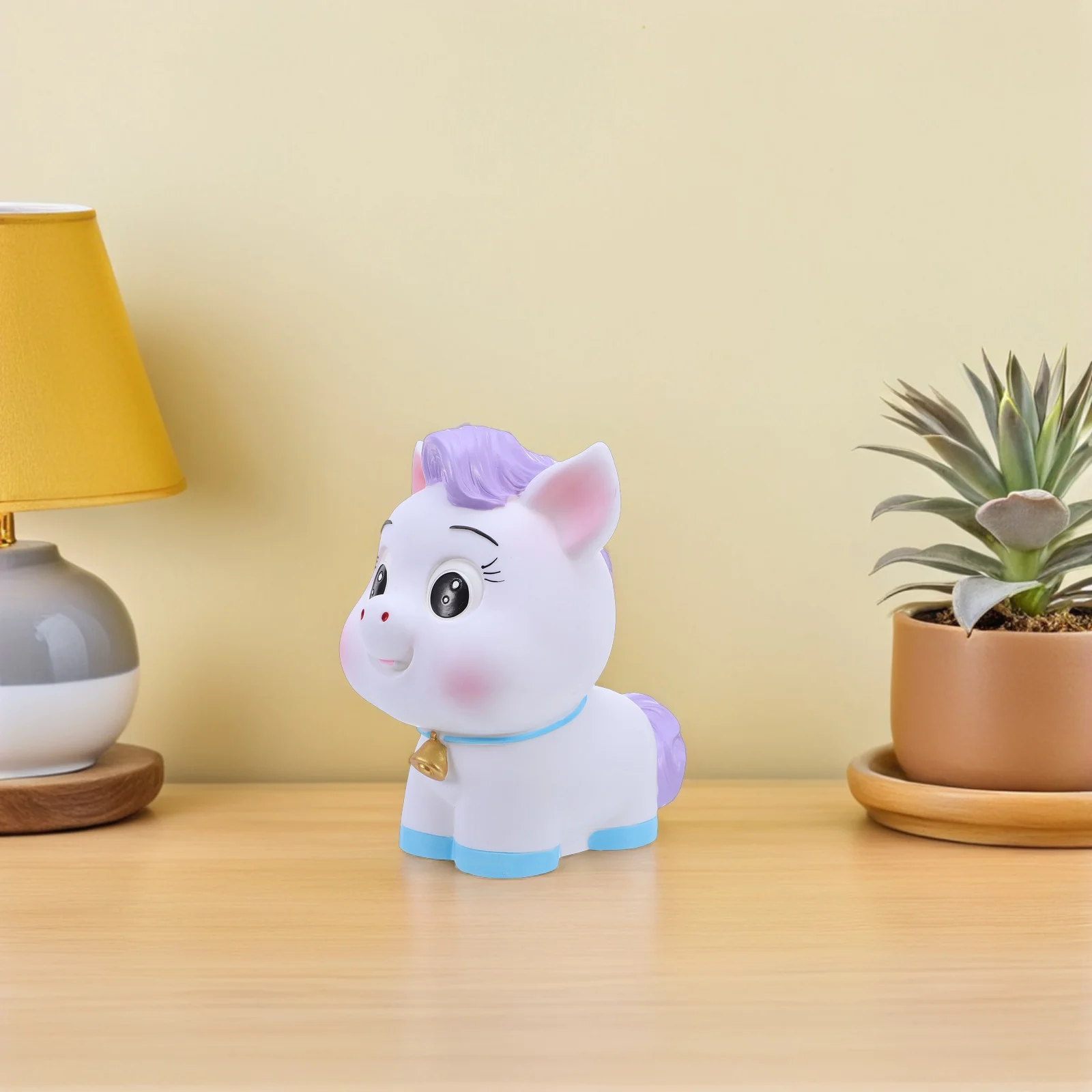 

Horse Piggy Bank Coin Saving Box Unbreakable White Coin Container Money Saving Box Birthday Ornaments
