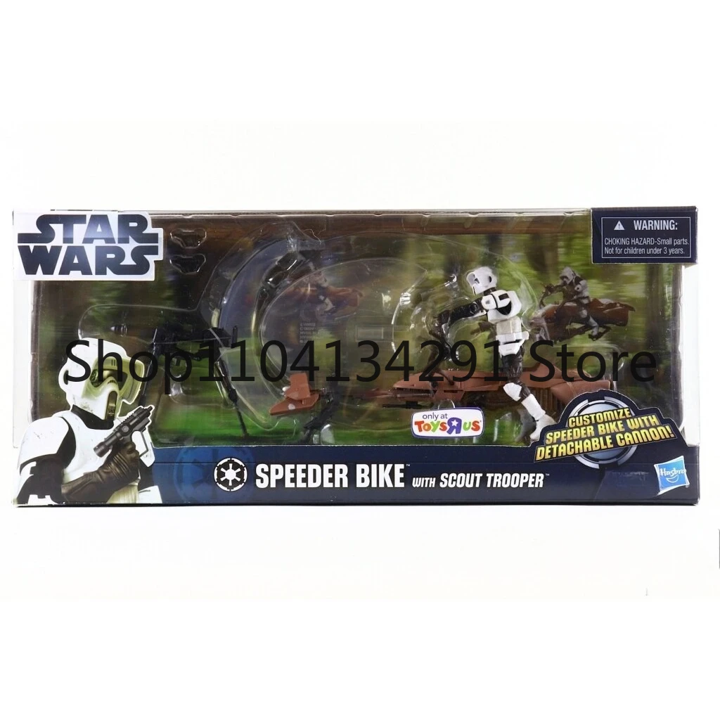 

Оригинальный набор Hasbro Star Wars Vehicles: велосипед-спидер и лёгкосплавная лодка с 3,75-дюймовыми фигурками — игрушки и коллекционные предметы