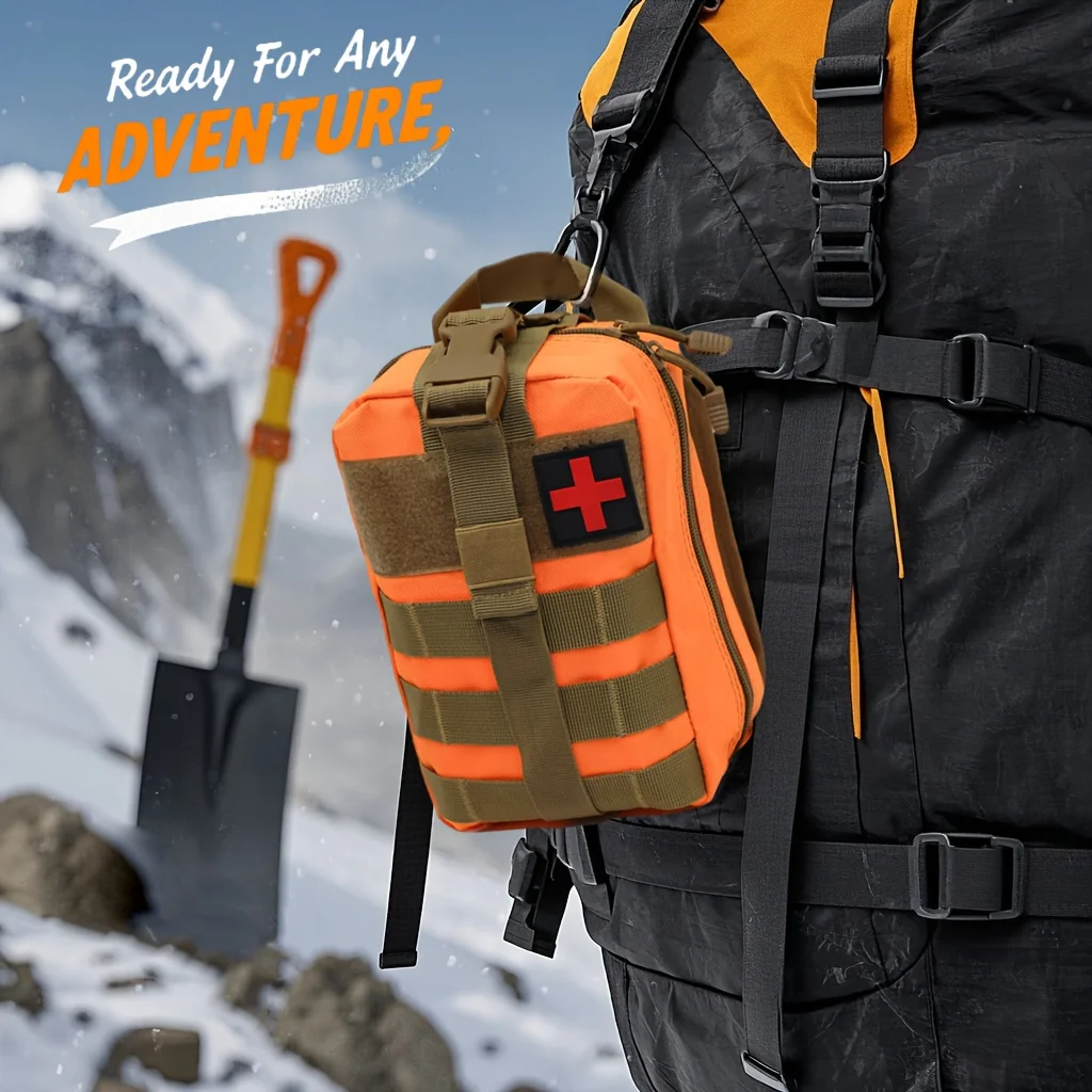 379-teiliges tragbares Erste-Hilfe-Set, Notfalltasche für Zuhause, Outdoor, Reisen, Camping, Jagd, Wandern, multifunktionales Bergsteiger-Set – Detail 7