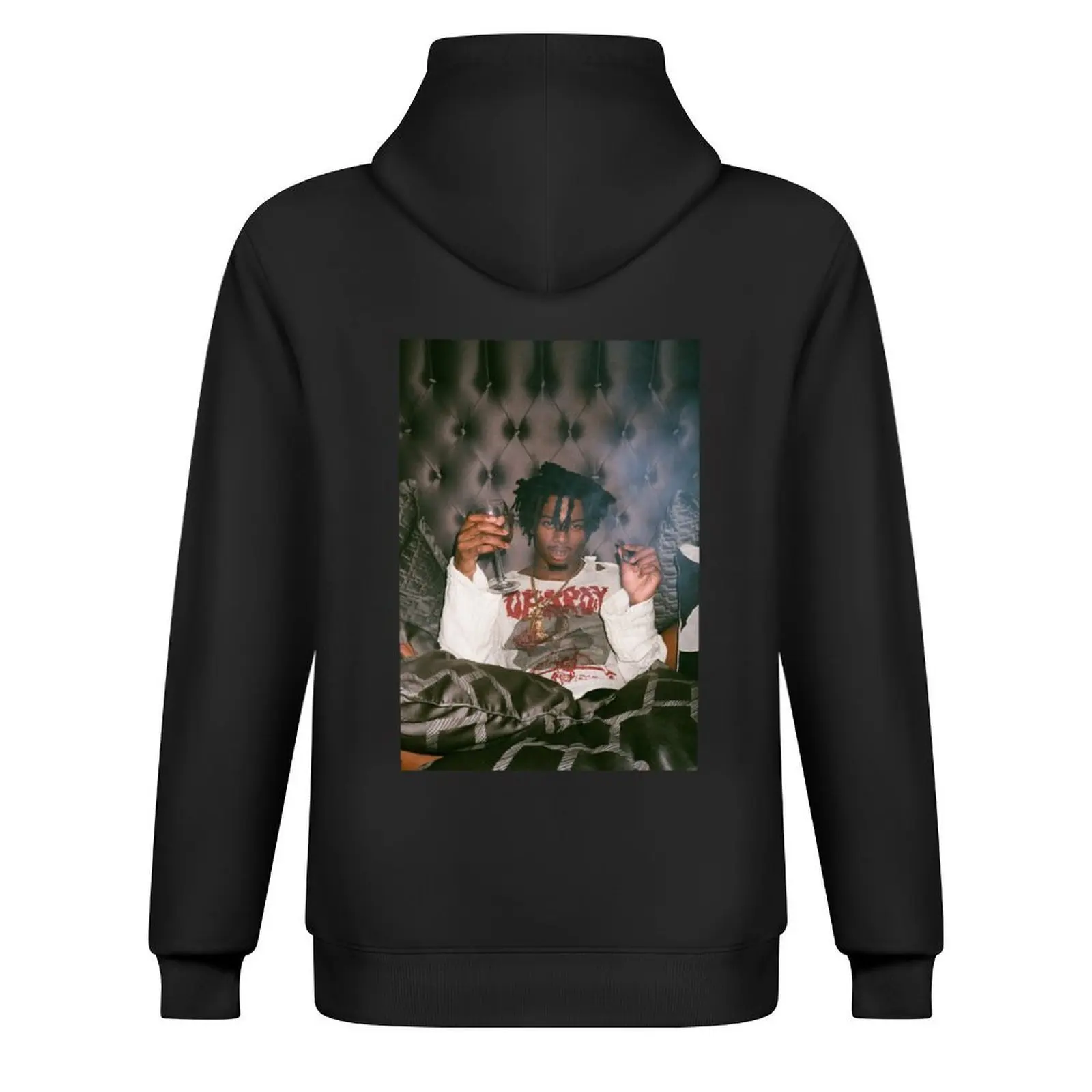 تي شيرت رجالي بقلنسوة بتصميم Playboi Carti ذو عنوان ذاتي ملابس رجالية ملابس أنيمي بلوزة جديدة بقلنسوة