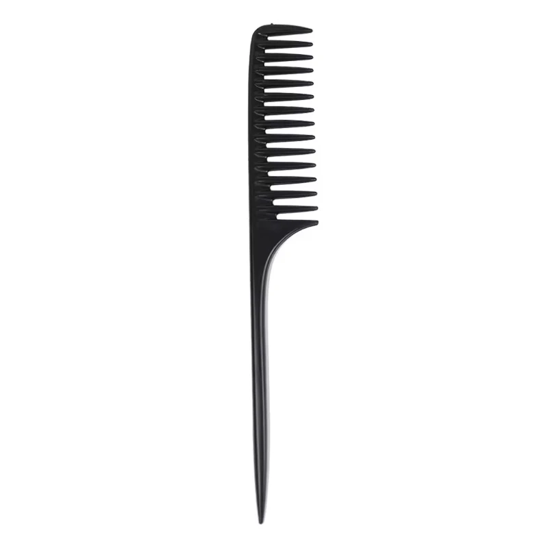 Mäusezchwanzkamm mit dünnem Griff, breitzinkiger Kamm, geeignet für alle Haartypen, für Salon- und Heimgebrauch als Haaraccessoire – Detail 9