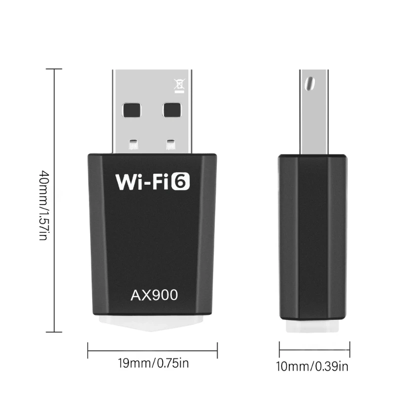 AX900 WIFI6 محول 900Mbps جهاز إرسال واستقبال الشبكات اللاسلكية 2.4 / 5 جيجا هرتز