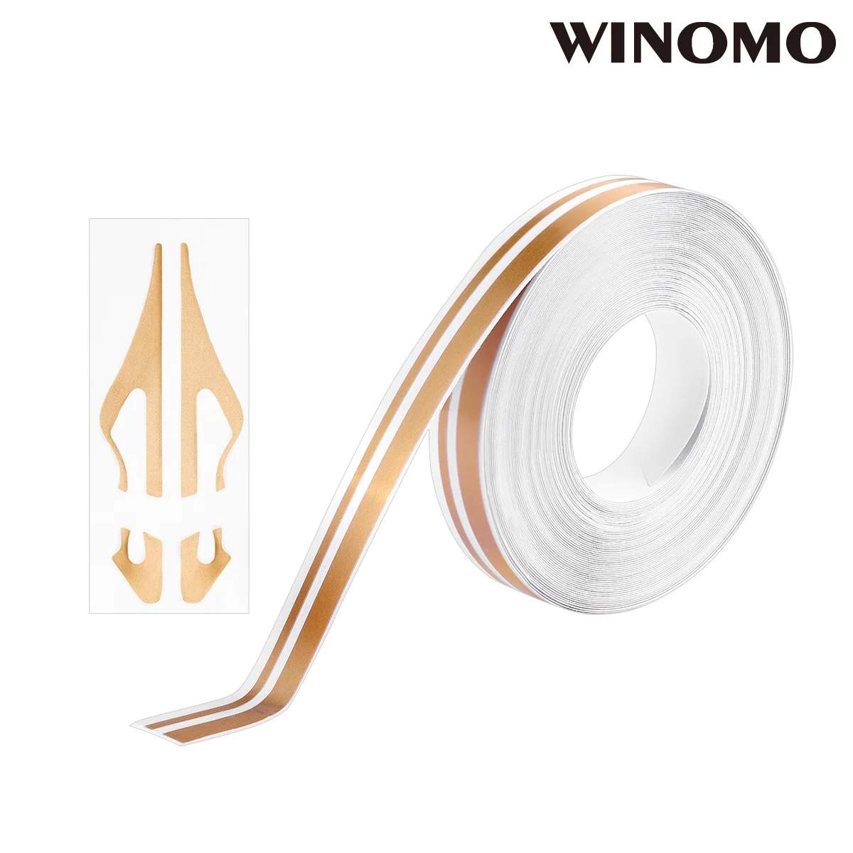 

Golden Car Body Sticker Waist Line Decal For Cars Trucks Rvs Bicycles Boats Waterproof Sun Protection Durable Vinyl Wrap Auto