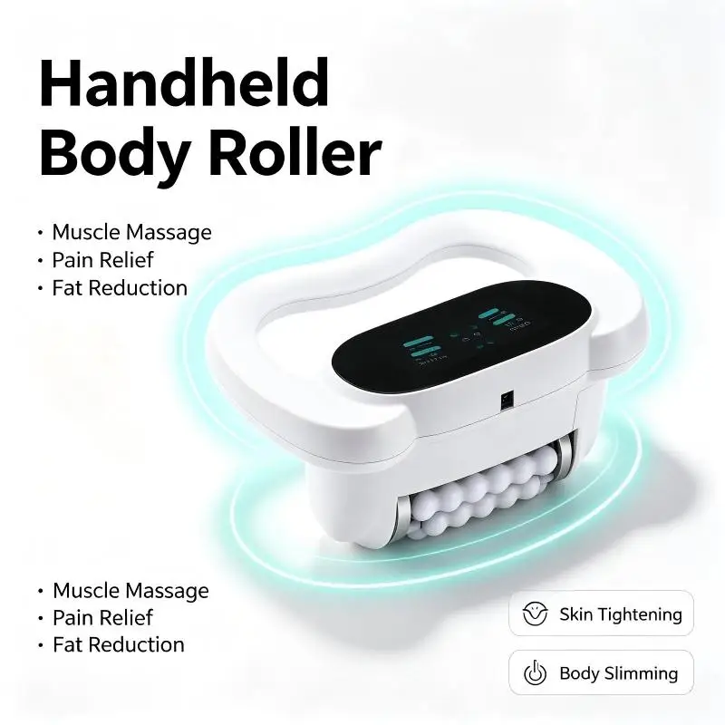 Handheld 360 Rolling Massage Device 7 Color LED Light Infrared Vacuum Roller Body Slimming Cellulite Weight Loss Therapy Machine