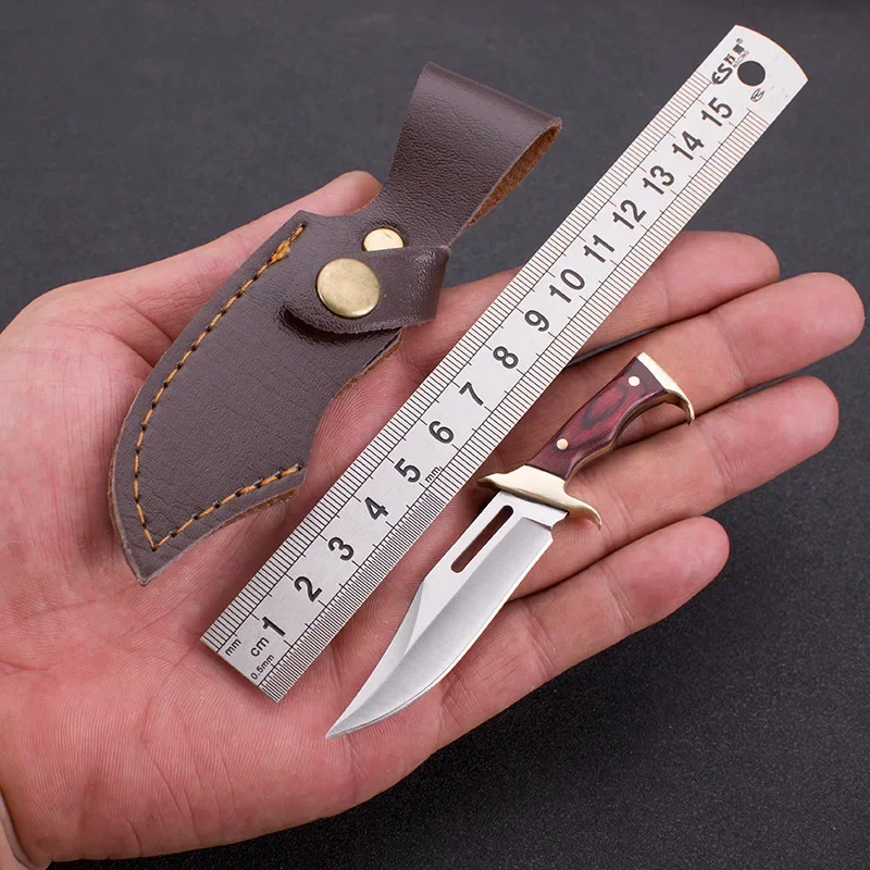 2024 new Creative mini copper knife, outdoor portable knife, portable key chain pendant, sharp open package necessary knife