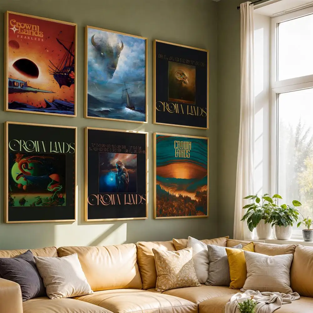 Crown Lands Instrumental Album Ritual Poster HD Self Adhesive Waterproof Wall Art Ideal for Home Office Dorm Bedroom Great Gift