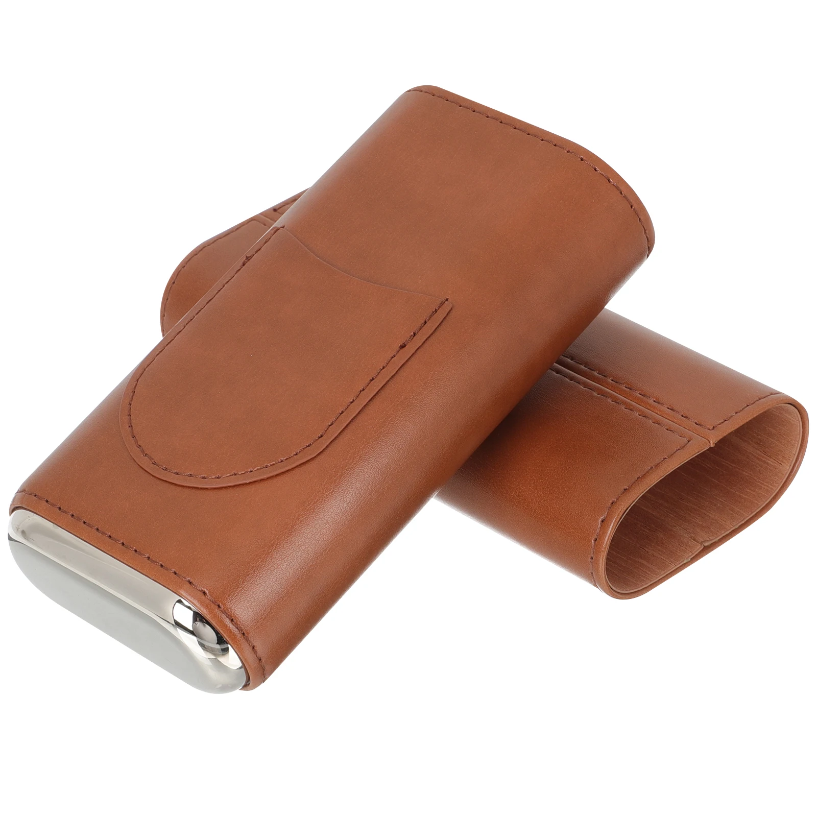 

Portable Cigar Case PU Travel Humidor Box for Cigars Holder Bag Mini Lightweight Simple Design Practical Use Stylish