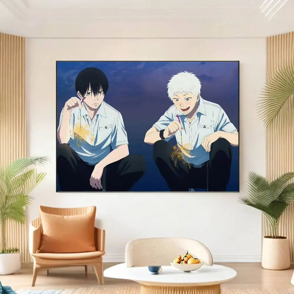 Anime H-Hikaru I-Indo Y-Yoshiki Poster HD Self Adhesive Waterproof Wall Art Ideal for Home Office Dorm Gift Customizable