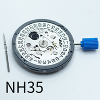 NH35 Movement Accuracy Mechanical Watch Wrist Day Date Set Mechanical Wristwatches Watch Wrist For Men NH35A Date at 3:00
