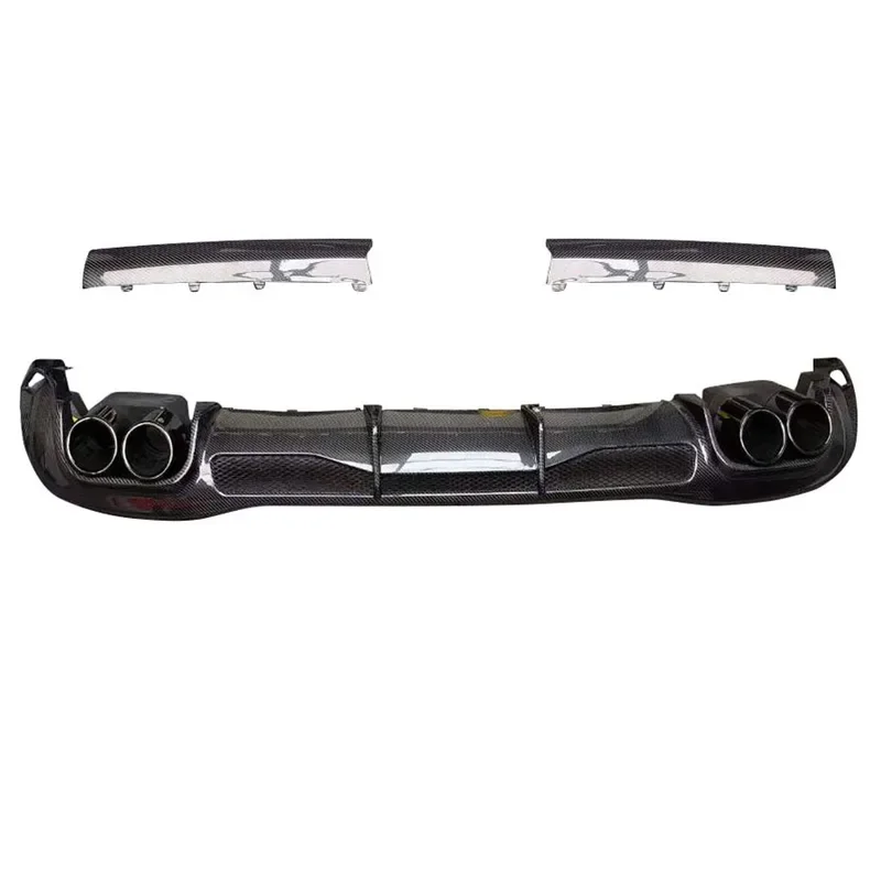 For Mercedes Benz S Class W223 2022  Sports Carbon Fiber Back lip Car Rear Bumper Diffuser Rear Splitters Spoiler Car Accessorie