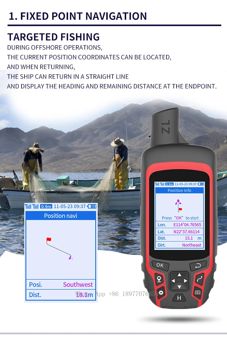 GPS +BEIDOU Handheld Gps Positioning Acquisition Track Measurement Loading The Map Area Measurement  A6 Handheld GPS