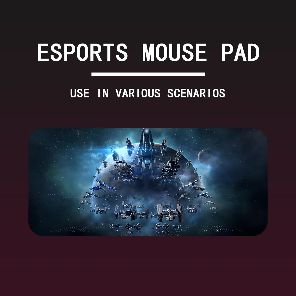 Imagem -05 - E-eve-online Mousepad Grande Gaming Mouse Pad Lockedge Teclado de Computador Table Desk Mat