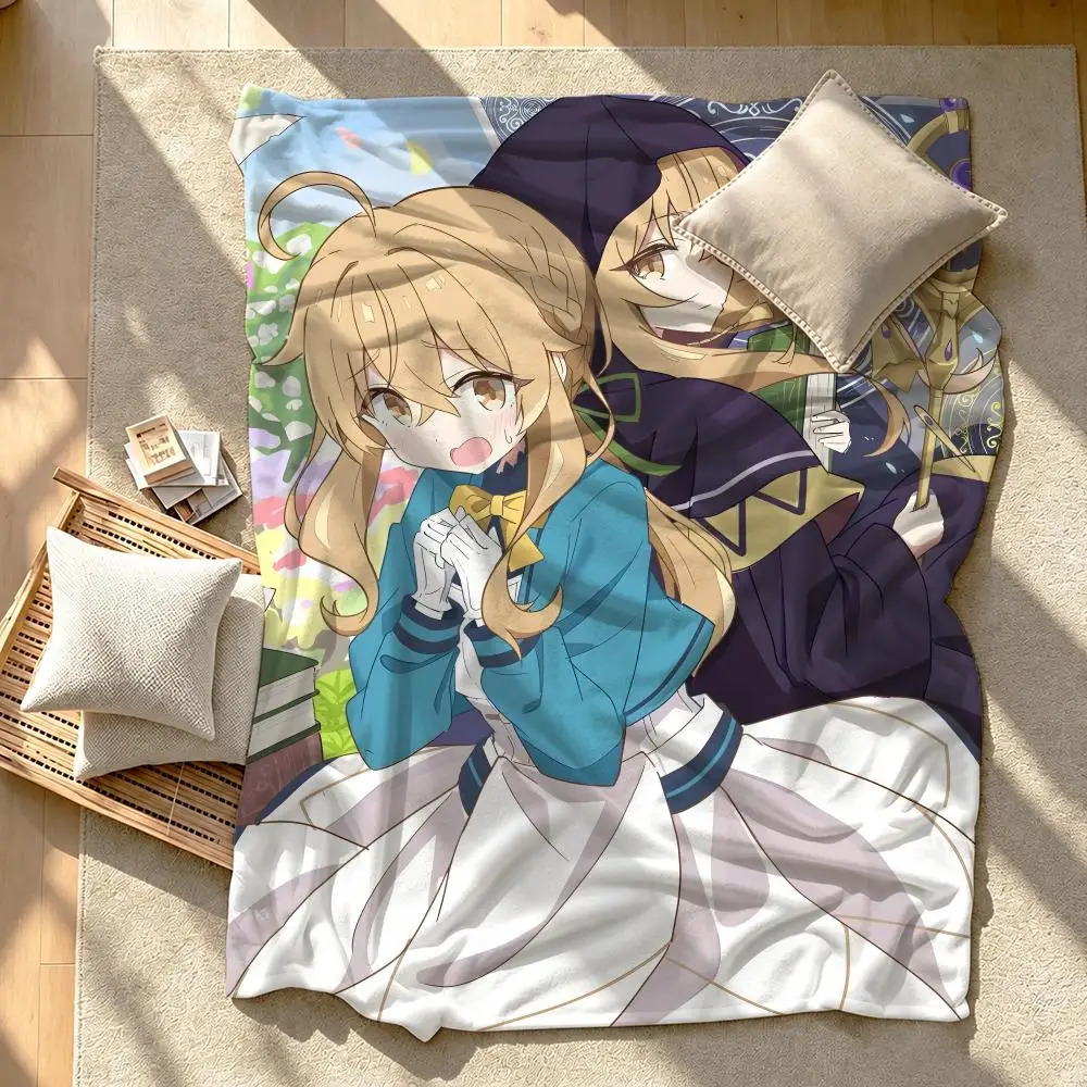 Anime Secrets of the Silent Witch Throw Short Plush Throw Blanket Soft Skin-Friendly Multi-Scene Home Office