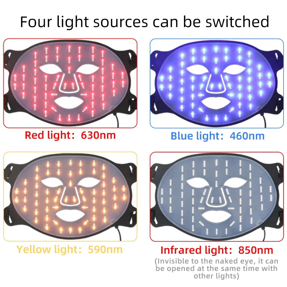 Best Selling Items Red Light Photon Face Masker Facial Deformation Led Red Light Therapy Mask