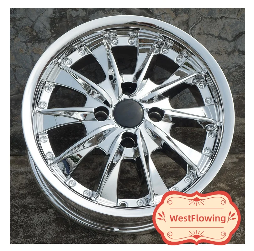 15 Inch Chrome Wheels 15x6.5 4x100 Car Alloy Wheel Rims Fit For Toyota Prius C bB Yaris Vitz Nissan NX Hyundai Accent