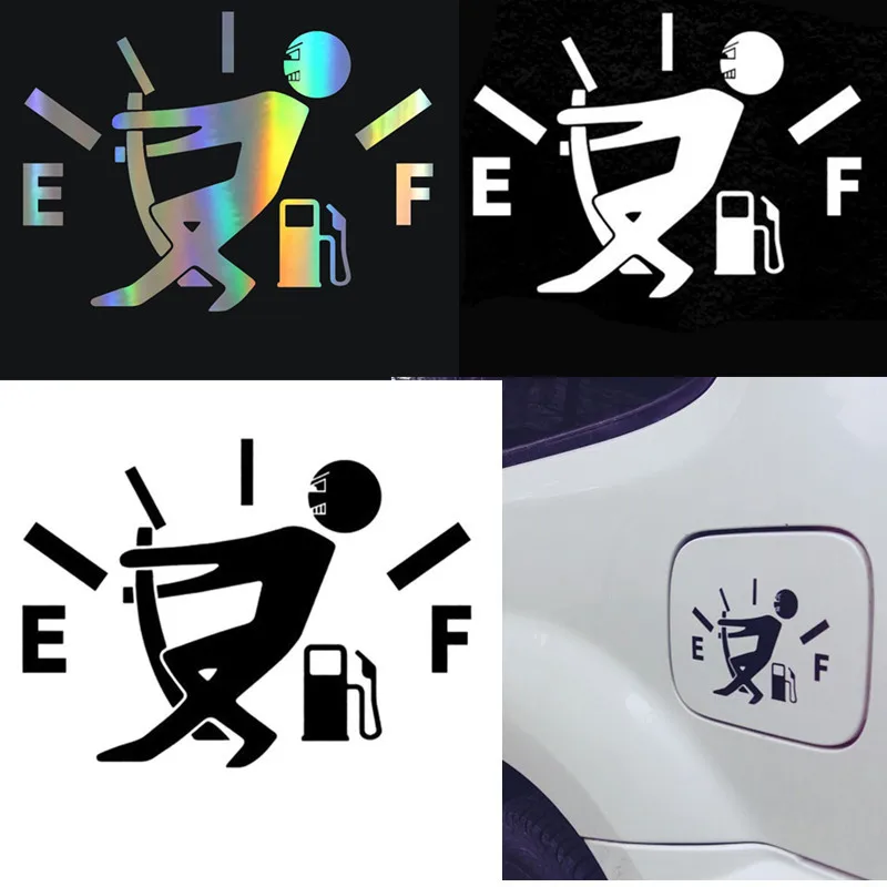 Funny Car Stickers Decal Fuel Gage Empty for Kia Venga/Hyundai Verna Solaris i20 iX20 iX25 HB20 Creta auto