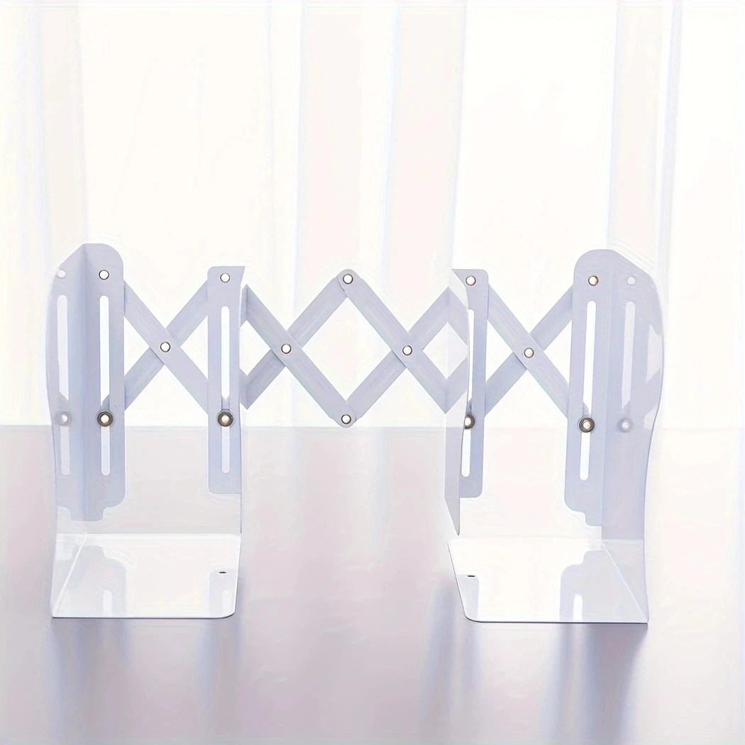 Adjustable Desktop Bookends Book Stand Bookend Iron Desktop Art Non Slip Rack Shelf Holder School Stationery Office Accessories