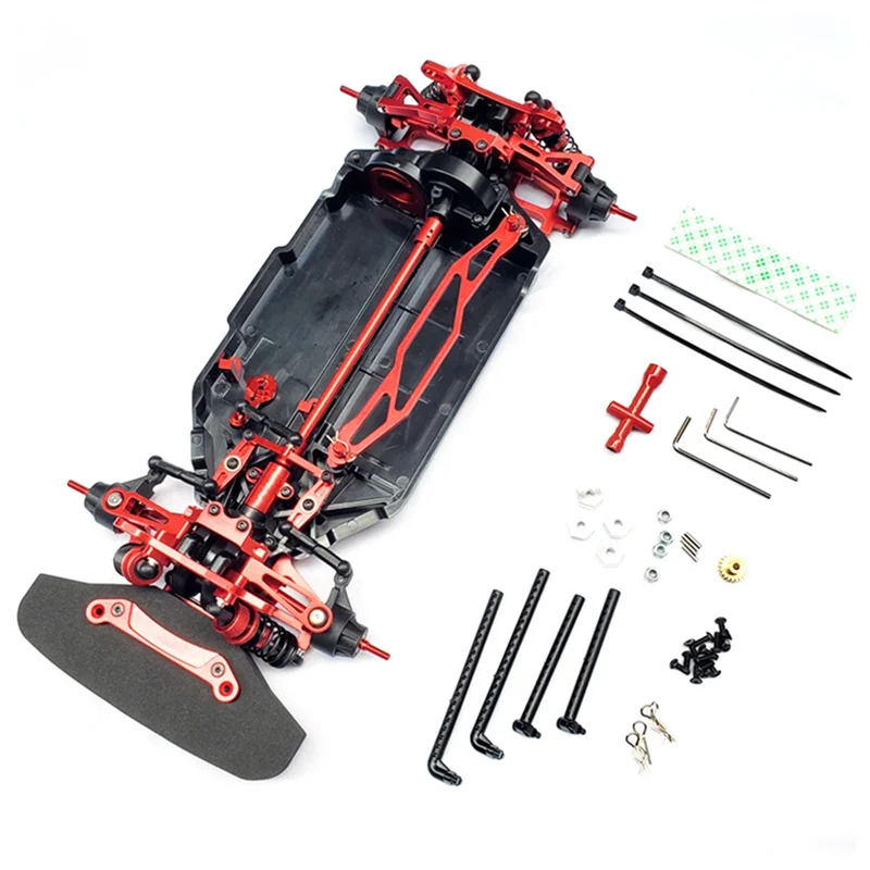 

Metal TT02 4WD 1/10 Touring Car On-Road Drift RC Car Frame Kit Ch is