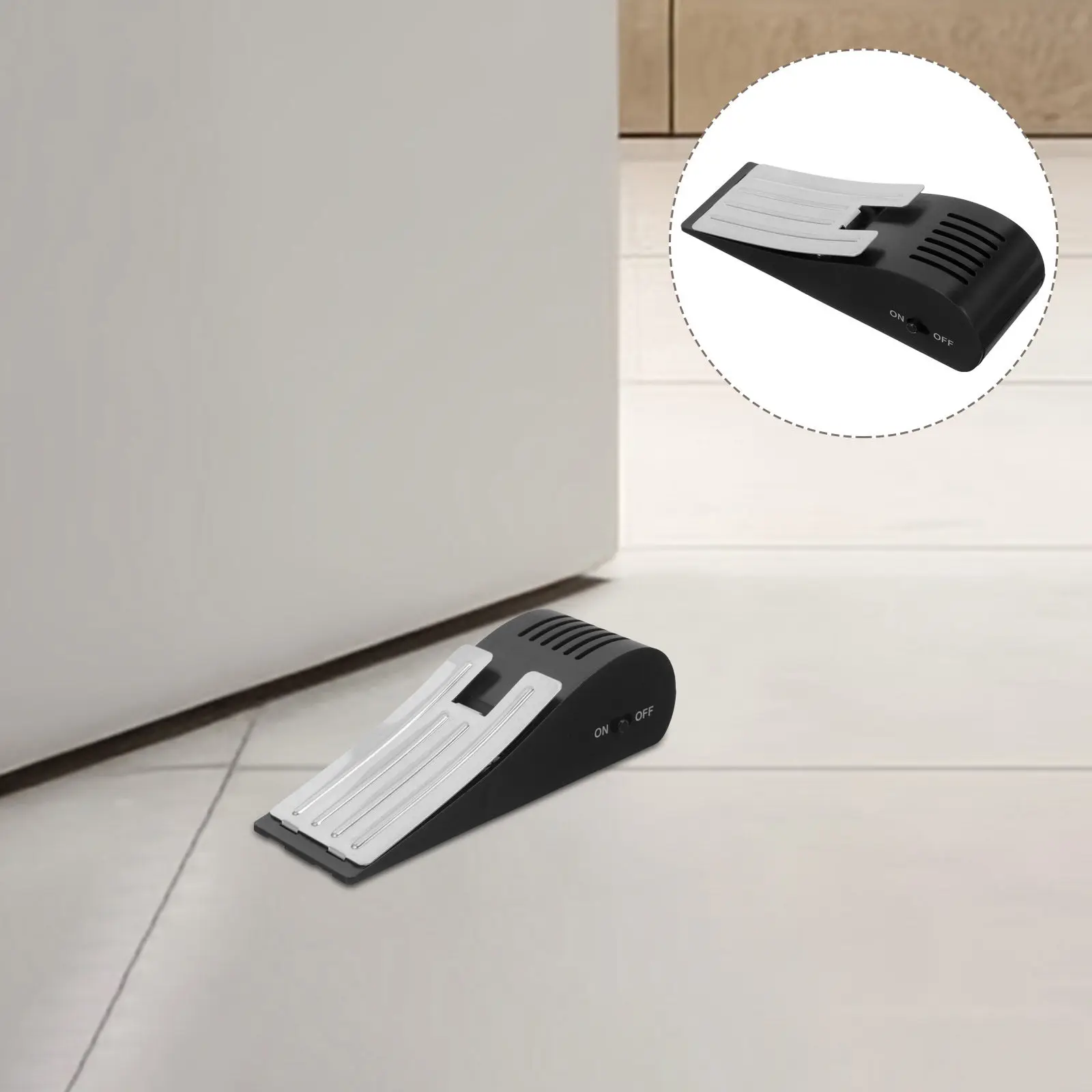 

Door Stop Alarm Wedge Thick No Deformation Security Door for Home Apartment Bathroom Bedroom Sliding Doors