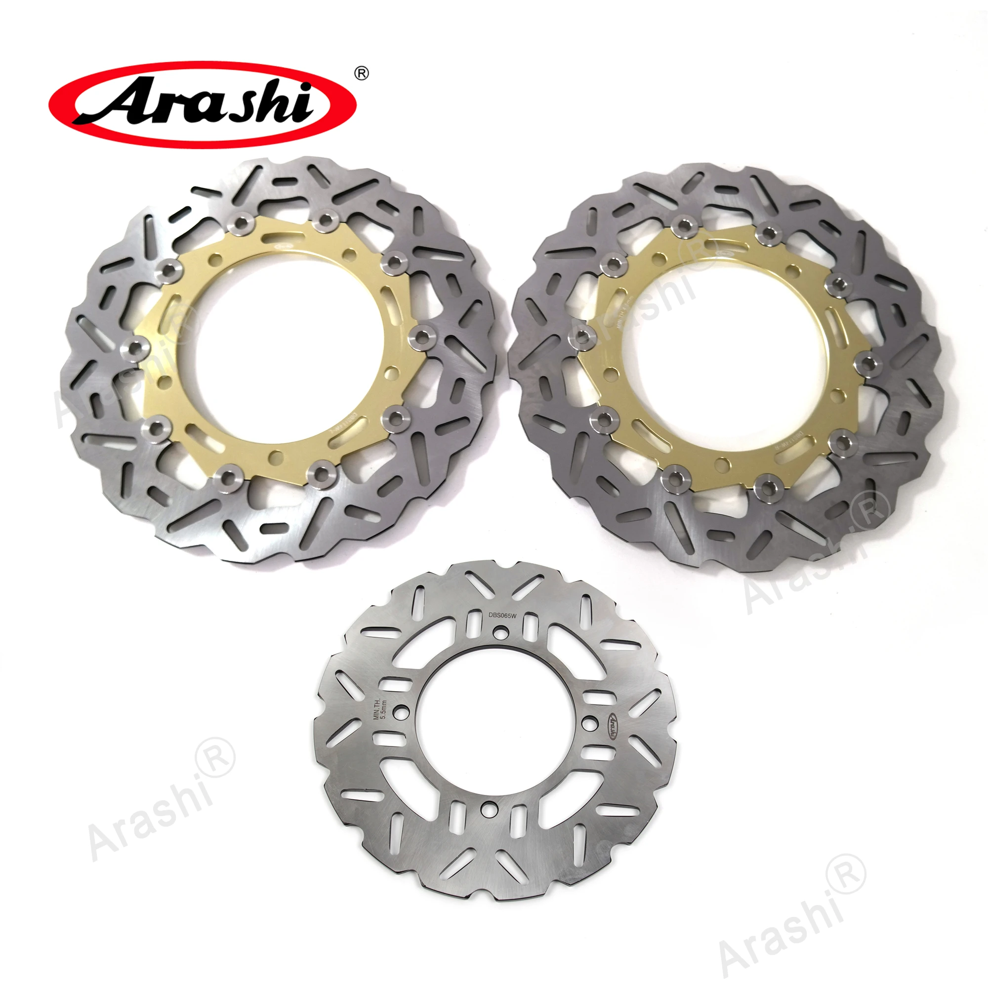 

Arashi 1 Set CNC Full Floating Front Rear Brake Disc Brake Rotors For KAWASAKI Z900 / ABS 2017 2018 2019 2020 2021 2022 Z 900