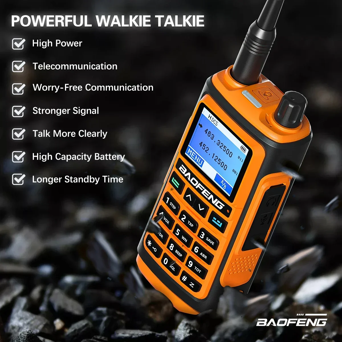 Baofeng-UV17L Walkie Talkie, Teye-C, Powerful Radios, Hunting Two-Way Radio, Wireless Kit Receiver, One-touch Frequency Pairing