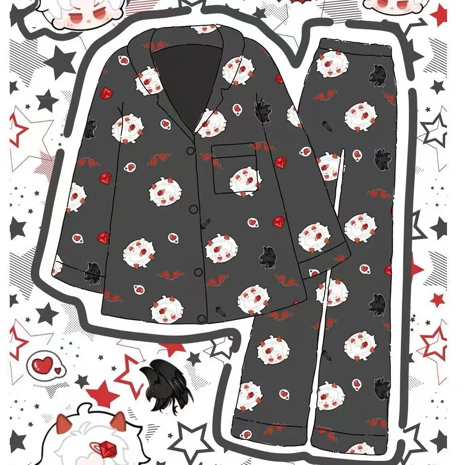 ألعاب ثانوية جديدة من Love and Deepspace Sylus حول بيجامات كرتونية مخصصة ومبتكرة بأكمام طويلة تناسب ملابس المنزل