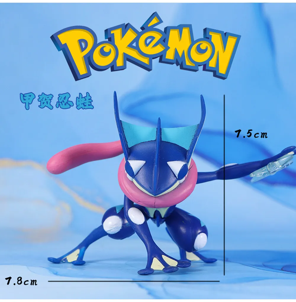 WCT Genuine Bulk Froakie Frogadier Greninja Action Figure Pokemon Model Collectible Toy view 5