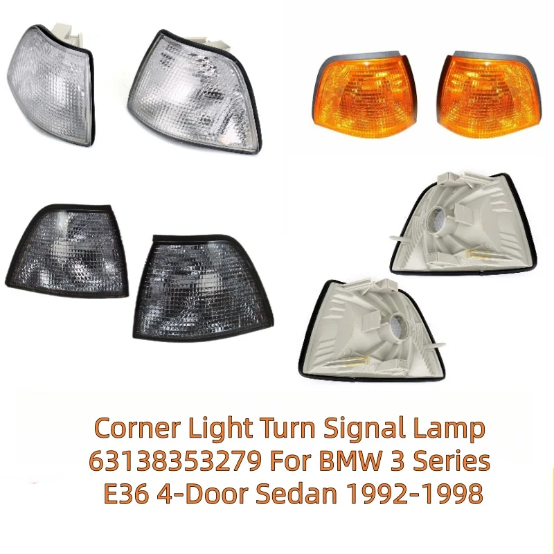 Corner Light Turn Signal Lamp 63138353279 63138353280 For BMW 3 Series E36 4-Door Sedan 1992-1998