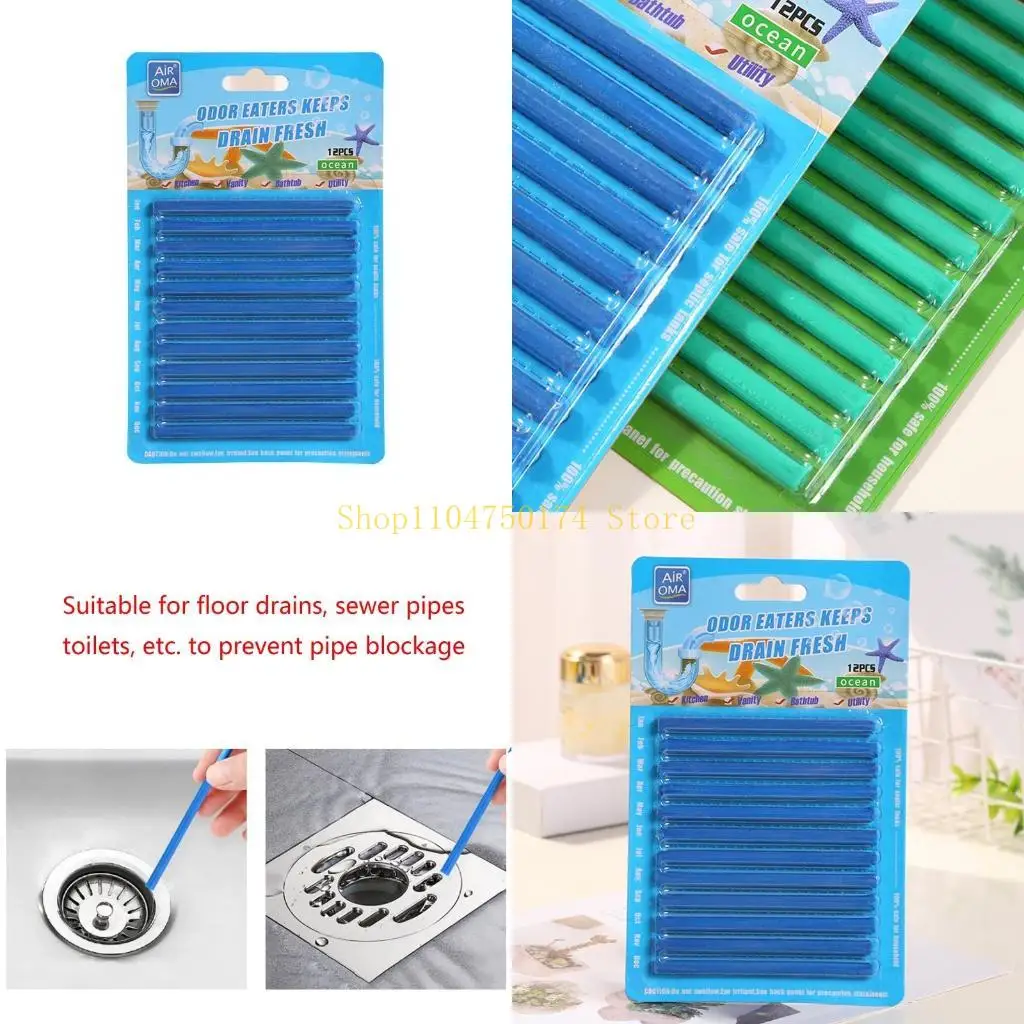 Pipe Cleaning Odor Remove Dissolve Household Drain Cleaner Sticks for Home Kitchen Bathroom Toilet top sale