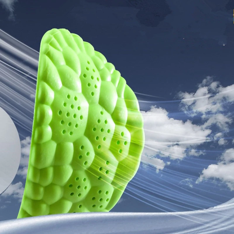 Comfort  Sport Breathable Insoles for Shoes Sole Rubber Cushion Running Shock-Absorbant Deodorization Soft Pad