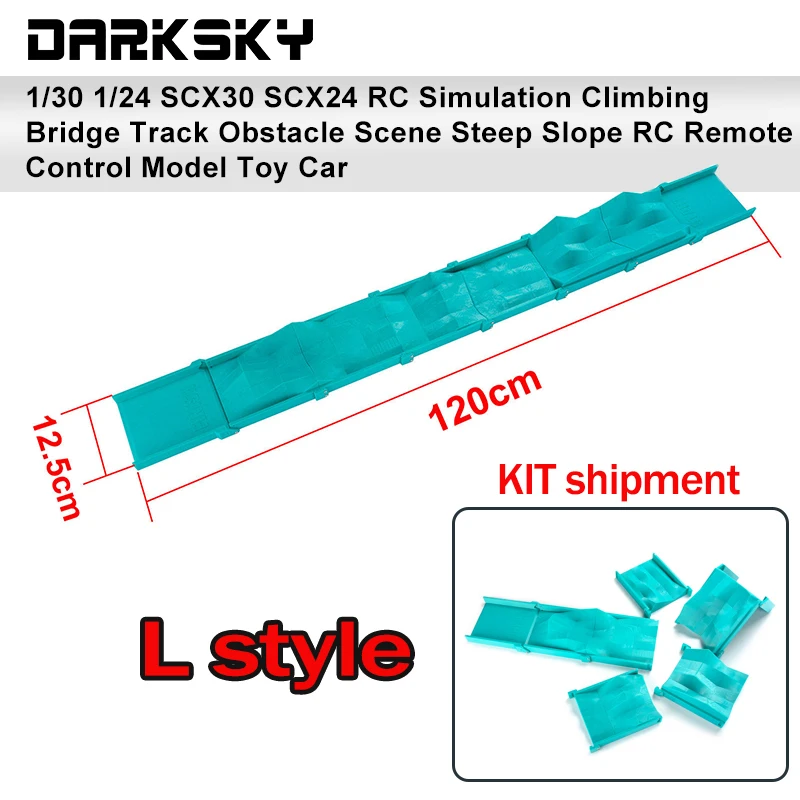 DARK SKY 1/30 1/24 SCX30 SCX24 RC Simulation Climbing Bridge Track Obstacle Scene Steep Slope RC Remote Control Model Toy Car