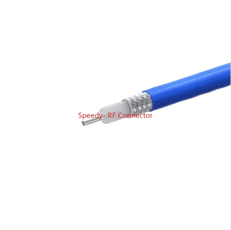 Coaxial Cable RG405 Bule Semi-rigid Flexible RG-405 086 Pigtail with Bule Jacket Fast Delivery