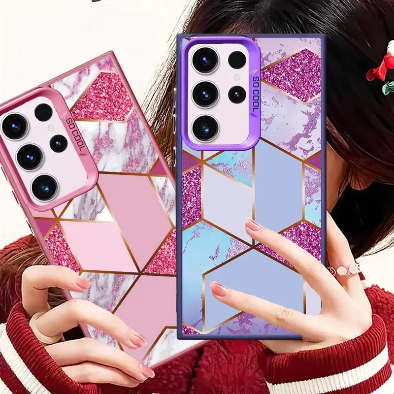 Marmurowe etui do Samsung Galaxy S24 Ultra S20 S21 FE S23 Ultra Note 20 S22 Plus S20 FE S24 Soft Cover Luxury — zdjęcie 4