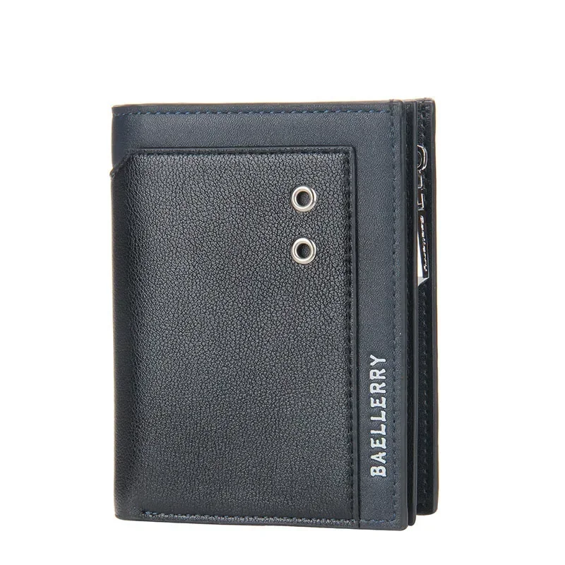 

2025 Men New Wallet Zipper Hasp Coin Return Purse for Male Bifold Wallet Youth Multi-card Bit Business Money Clip Cartera Hombre