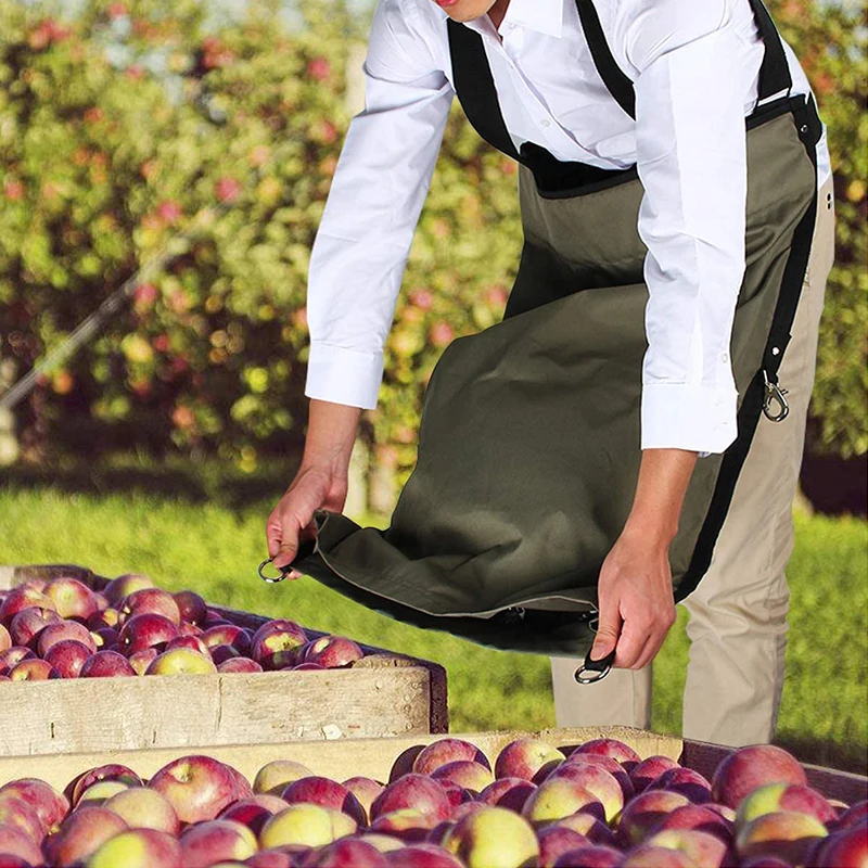 

Outdoor Fruit Picking Bag 600D Oxford Cloth Adjustable Strap Garden Vegetable Fruit Collecting Storage Bag Reusable Apron Garden