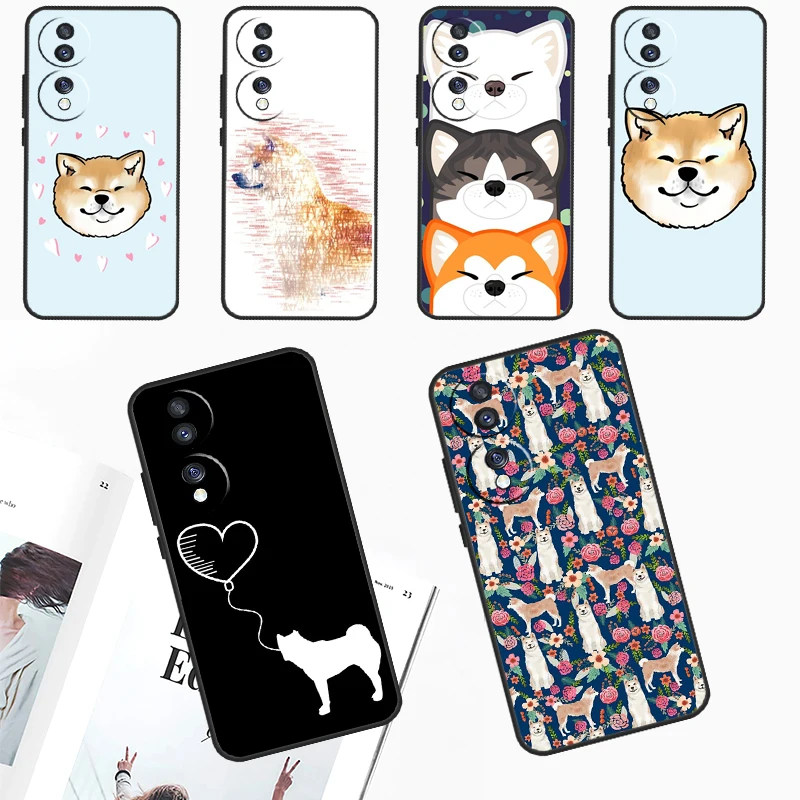 Funda con diseño de Animal para móvil, carcasa con diseño de perro Akita para Huawei Nova Y70, Y90, Y91, Y60, Y61, 9, 10, SE, 11i, 8i, 7i, 3i, 5T, P40, P30 Lite, P60 Pro