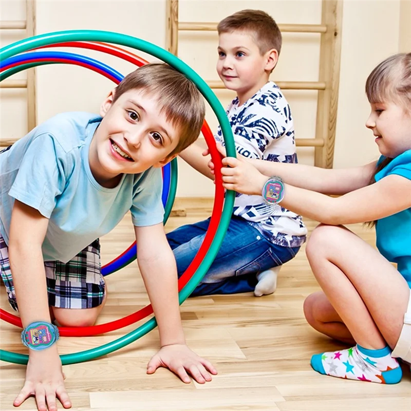 ABSQ-حزام المعصم لـ Tamagotchi Uni معصمه للصدمات المضادة للسقوط قابل للغسل الفرقة الحيوانات الأليفة الافتراضية للأطفال في سن المراهقة التفاعل